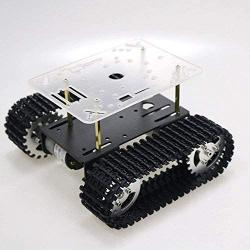 2021 Updated RC Metal Robot Tank Car Chassis for Arduino / Raspberry pi, Track Crawler / Caterpillar, Robotic Starter Learning Kit, DIY Science Experiment Platform, NodeMCU Wireless Remote Control