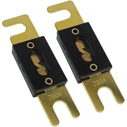 HiSport ANL Fuses 200 Amp - Fuse Protect Controller for Cars, Trucks, Forklifts, Boats, Applied to Inverters and Car Audio and Other High Current, 2Pcs