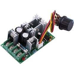 Stayhome 1pcs DC10-48V 12V 24V Motor Speed Control Regulator PWM Motor Speed Controller Switch 20A Current Regulator High Power Drive Module