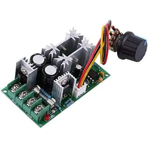 Stayhome 1pcs DC10-48V 12V 24V Motor Speed Control Regulator PWM Motor Speed Controller Switch 20A Current Regulator High Power Drive Module
