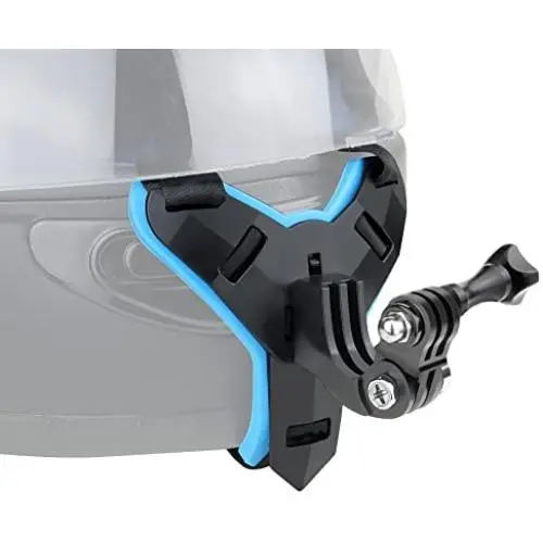 YALLSAME Helmet Chin Mount for GoPro Action Camera Go Pro Motorcycle Strap Attachment Full Face Helmet Rhino Mount Accessories for GoPro Hero 10 9 8 7 6 5 4 3 Camera for Racing High-Speed Sport