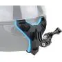 YALLSAME Helmet Chin Mount for GoPro Action Camera Go Pro Motorcycle Strap Attachment Full Face Helmet Rhino Mount Accessories for GoPro Hero 10 9 8 7 6 5 4 3 Camera for Racing High-Speed Sport