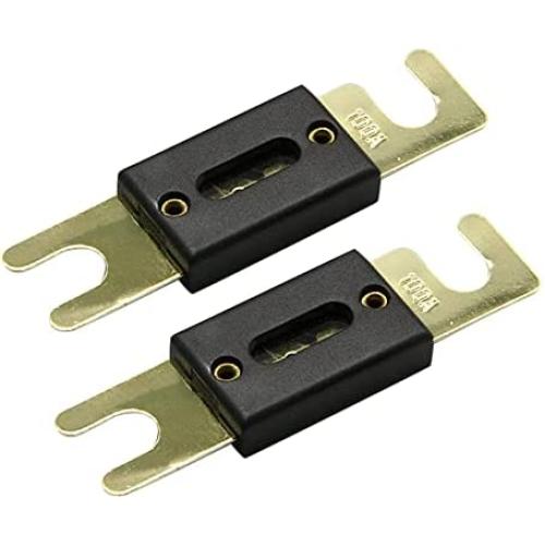 ANL Fuse 100A 100 Amp for Car Vehicle Marine Audio Video System Gold 2 Pack (100 Amp)