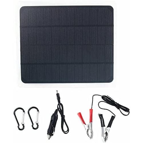 Kqiang 12V 20W Solar Battery Charger Pro,Built-in MPPT Charge Controller,20 Watts Solar Panel Trickle Charging Kit for Cars, Trucks, caravans, Boats, Motorcycles, RV