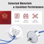 Affordable1 Piece 4 Size AC 100V-127V 4W 50/60Hz Synchronous Motor (15-18 RPM)