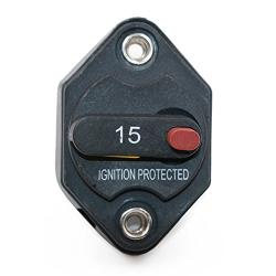 T Tocas 32V DC Circuit Breaker with Manual Reset Button Switchable 12V 24V 15A T3