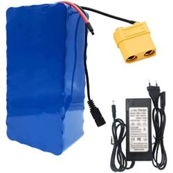 Jieoto E-Bike Lithium Battery Li-Ion Battery Pack Electric Bicycles Electric Scooter Battery 36V 11Ah Battery for 250W 300W 500W Motor