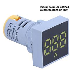 AD16‑22FSV Voltage Signal , Controllers Motor Speed Controllers Indicator Digital Testing Voltage Monitor Frosted Panel Voltage Meter Indicator 60~500v AC Voltage For Signal Indication[yellow]