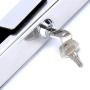 Amarine Made Stainless Steel Hi-Security Outboard Motor Lock Heavy Duty Brass Lock Outboard Engine Lock with Key
