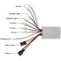 Kunray 48V 1000W Brushed DC Motor High Speed Electric Motor & DC Brush Controller & Gas Accelerator Throttle & Ignition Lock for Dirt Bike e-Bike ATV Go Kart Moped Mini Bikes Motorized Bicycle