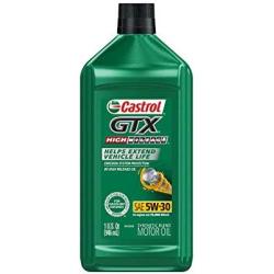 Castrol 06440 GTX 5W-30 High Mileage Motor Oil - 1 Quart, (Pack of 6)