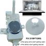 W10537869 Diverter Valve Motor Compatible with Whirlpool Dishwasher W10195677, W10849439, W10476222, 2684962, PS5136127