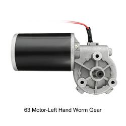 uxcell DC24V 45W 180RPM 3.5N.M Reversible Worm Gear Motor High Torque Speed Reducing Electric Gearbox Motor-JCF63L