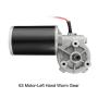 uxcell DC24V 45W 180RPM 3.5N.M Reversible Worm Gear Motor High Torque Speed Reducing Electric Gearbox Motor-JCF63L