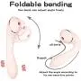 BEELOO Dual Motor Wireless Soft Silent Cordless Waterproof USB Recharging Therapeutic Vi Power Color Pink, Large