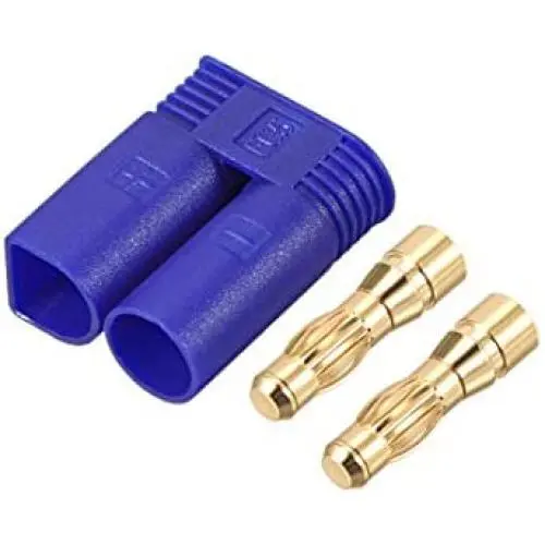 uxcell 5 mm Bullets Connector Gold Plated EC5 Connector Plugs RC LIPO Battery ESC Motor DIY Parts Equipment End (Male) 2Sets