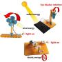 Science Experiment Educational STEM Building Kit DIY Solar RC Car DC Wind Power Generator Generation Model Solar Energy Hand Crank Generator Assemble Gears Set Electric Motor
