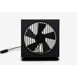 DailyLike USB Fan Mini Brushless DC Motor 45 ° Angle Adjustment Natural Wind Low Noise Two Step Wind Speed (Black)