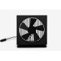 DailyLike USB Fan Mini Brushless DC Motor 45 ° Angle Adjustment Natural Wind Low Noise Two Step Wind Speed (Black)