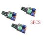 (3PCS) Mini 5A PWM Max 90W DC Motor Speed Controller Module 3V-35V Speed Control Switch LED Dimmer (Pack of 3pcs)
