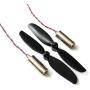 Hobbypower 8520 Coreless Brushed Motor Set 53000rpm 8.5x20mm + 75mm CW CCW Propeller
