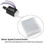 DC Motor Speed Controller Universal DC 12V 24V 10A Electronic Stepless Speed Regulator Switch for Car Truck Fan Heater Control