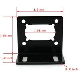 HJ Garden Turbine Worm Holder Mounting Bracket with Screw Worm Gear Motor Fixed Fastener DIY Parts DC Motor Holder