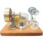 Teerwere Stirling Engine Motor DIY Metal Single Cylinder Stirling Engine Model Power Generator Micro External Combustion Engine Stem Model (Color : Silver, Size : One Size)
