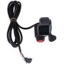 VGEBY Thumb Accelerator, 3 Speed Switch Electric Bike Thumb Accelerator with LCD Digital Battery Voltage Display