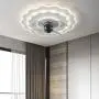 CATA-MEDICA Ceiling Fan With Light 120W 3-Speed Flush Mount Lighting Fixtures Modern Remote Control Ultra-Quiet Fan Lamp ABS LED Ceiling Light With Fan Light Fan For Indoor Living Bed Room Small Space