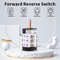 Tire Machine Switch, Keenso 110V 20A Car Tire Changer Metal Machine Motor Forward Reverse Switch Turn Table Pedal Tool 220V/380V