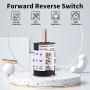 Tire Machine Switch, Keenso 110V 20A Car Tire Changer Metal Machine Motor Forward Reverse Switch Turn Table Pedal Tool 220V/380V