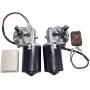 BEMONOC High Torque PMDC Right Angle Gear Motor 24V Reversible 50 RPM (Right Gear-Box) Barbecue Grill Motor with Double Flat Shaft