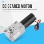 DC 12V 200RPM Worm Gear Motor, 8mm Female Shaft High Torque Turbine Reducer