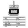 Usongshine Nema 17 Stepper Motor 42 Motor 1.5A (17HS4401) High Torque 42N.cm (60oz.in) 42BYGH 1.8 Degree 38MM 4-Lead with 1m Cable and Connector for DIY CNC 3D Printer