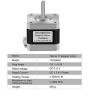 Usongshine Stepper Motor Driver TB6600 4A 9-42V Nema 17 Stepper Motor Driver CNC Controller +17HS4401 Motor Single Axes Phase Hybrid Stepper Motor for CNC/42 57 86 Stepper Motor