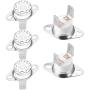 uxcell KSD301 Thermostat 165°C/329°F 10A Normally Closed N.C Adjust Snap Disc Temperature Switch for Microwave,Oven,Coffee Maker 5pcs
