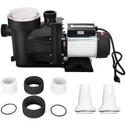 Anbull 2.5HP Swimming Pool Pump, 1850W In/Above Ground Pool Pump with 59.05 Electric Cord, High Efficiency and Low Noise, Apply to Water Circulation in Filtration System (110-120V/60HZ)