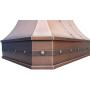 SINDA Classic Hammered Solid Copper Range Hood with High Airflow Cenrtifugal Blower, Stainless Steal Vent with Liner and Internal Motor, Baffle Filter, 30