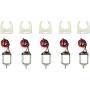 EUDAX 5 Pcs Rectangular DC Motor Mini Electric Motor 1.5-3V 24000RPM with 9.8