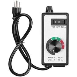 TOPCHANCES AC100-240V 15A Variable Fan/Router Speed Controller 3 Settings Motor Electrical Speed Control Governor Variable Fan Speed Controller Router AC Rheostat