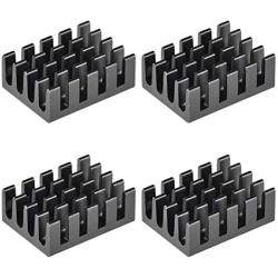 uxcell Electronic Radiators Heatsink for MOS GPU IC Chip Black 19 x 14 x 7 mm 4pcs