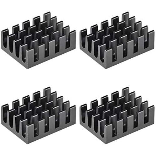 uxcell Electronic Radiators Heatsink for MOS GPU IC Chip Black 19 x 14 x 7 mm 4pcs