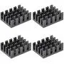 uxcell Electronic Radiators Heatsink for MOS GPU IC Chip Black 19 x 14 x 7 mm 4pcs
