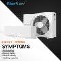 40 + 5 MFD uf 370 or 440 Volt VAC Round Dual Run Capacitor by BlueStars - Compatible for Air Conditioner or Heat Pump Condenser