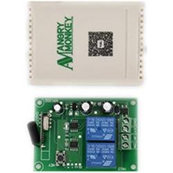 Calvas 433Mhz Wireless RF Switch DC12V Relay Receiver Module and 433 Mhz Remote Controls For DC Motor Forward and Reverse Controller - (Color: 1 Piece DC 1202)