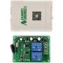 Calvas 433Mhz Wireless RF Switch DC12V Relay Receiver Module and 433 Mhz Remote Controls For DC Motor Forward and Reverse Controller - (Color: 1 Piece DC 1202)