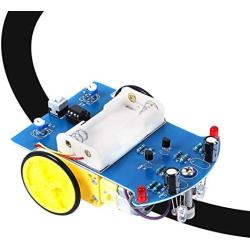 MiOYOOW Practice Soldering Learning Electronics DIY Kit Smart Car TT Motor Soldering Project Kits Line Following Robot Kids DIY Electronics Education School Competition