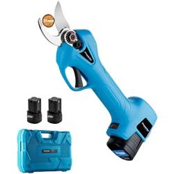 Electric Hand Pruner, 16.8V Cordless Pruning Shear Branch Cutter Brushless Motor 25mm (1Inch) Cutting Diameter Heavy Duty Tree Branch Pruner for Garden Fruit Tree