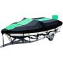 Tokept Trailer Boat Cover, Heavy Duty Splice Upgraded 600D Marine Grade Polyester Waterproof Boat Cover with Motor Cover for V-Hull, Speedboat Cover, Trimaran (20-22L *100